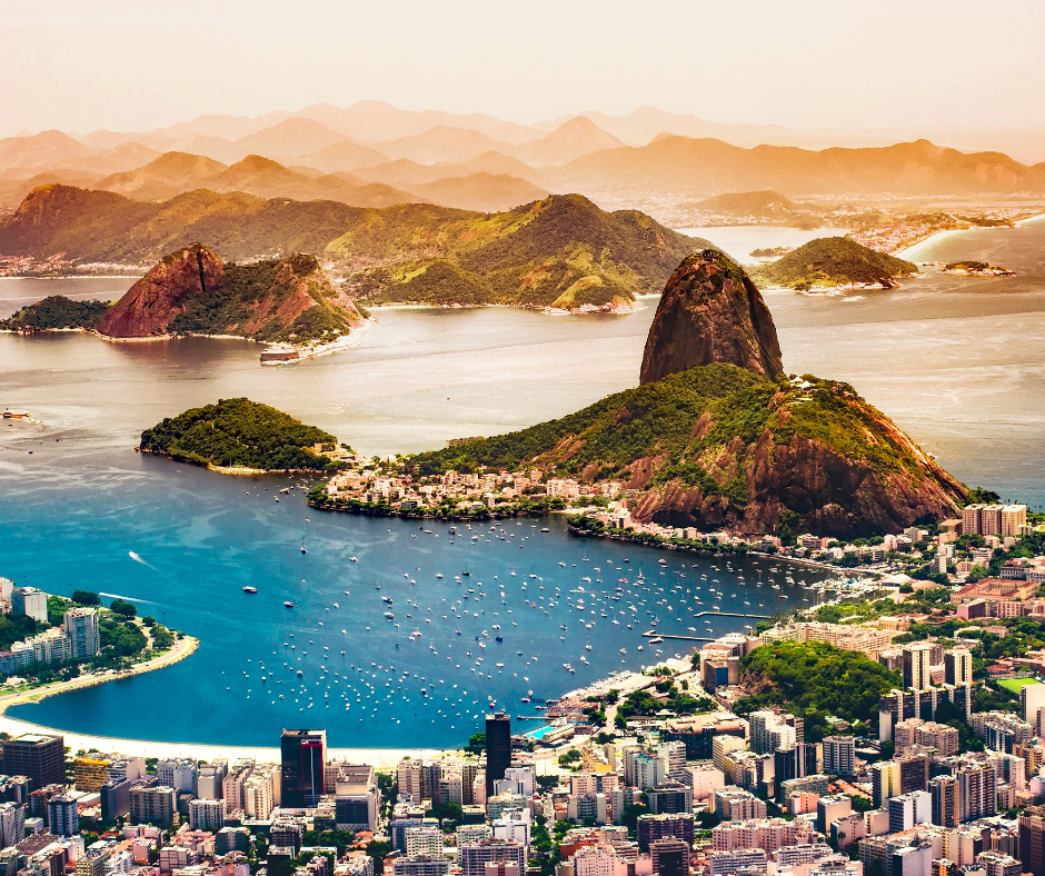 Ariel photo of Brazil cityscape